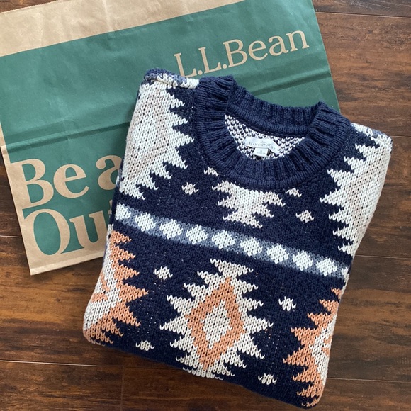 LL Bean Signature Fair Isle Sweater - Picture 12 of 12